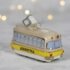 Елочная игрушка "Трамвай - Ленинград" с желтой полосой