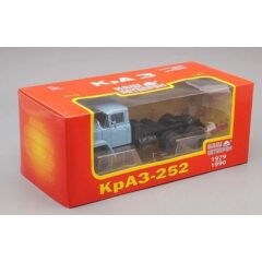 1:43 Масштабная модель КРАЗ 252 седельный тягач (1979-1990), голубой