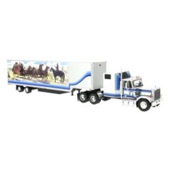 1:43 Масштабная модель GMC General с полуприцепом 1980 White/Blue (машина Сноумэна из к/ф "Смоки и бандит 2" 1980)