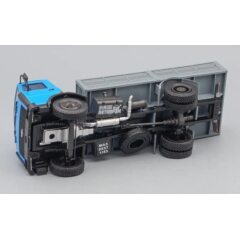 1:43 Масштабная модель МАЗ 5337 бортовой (1991-1999), голубой / серый