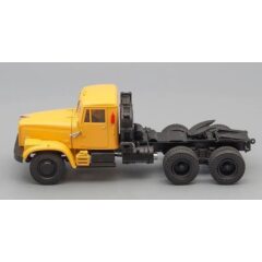 1:43 Масштабная модель КРАЗ 258Б седельный тягач (1969-1977), желтый
