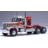 1:43 Масштабная модель седельный тягач FREIGHTLINER FLC 120 64 T со спальником 1977 Silver/Red