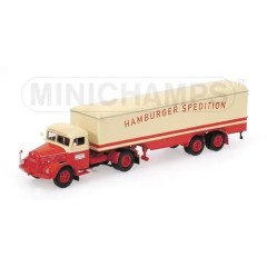 1:43 Масштабная модель MAN 860 L1S - 1958 - KOFFERSATTELZUG ´HAMBURGER SPEDITION´