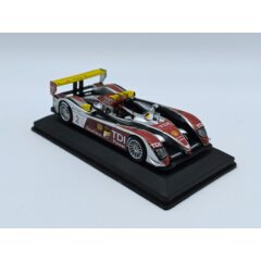 1:43 Масштабная модель AUDI R10 Tdi 5.5l Turbo V12 Team Audi Sport North America №2 Winner 24h Le Mans (2008) Rinaldo Capello - Tom Kristensen - Allan Mcnish, Silver Red Yellow
