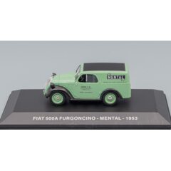 1:43 Масштабная модель FIAT 500a Furgoncino Van Mental 1953, Light Green Black