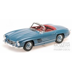1:18 Масштабная модель Mercedes-Benz 300 SL Roadster (W198) - 1957 (blue)