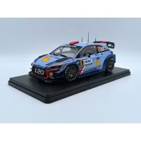 1:24 Масштабная модель HYUNDAI I20 Wrc №6 Rally Tour De Corse (2017) D.Sordo - M.Marti, 2 Tone Blue Red