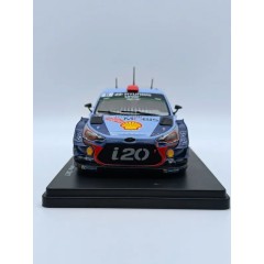 1:24 Масштабная модель HYUNDAI I20 Wrc №6 Rally Tour De Corse (2017) D.Sordo - M.Marti, 2 Tone Blue Red