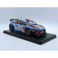 1:24 Масштабная модель HYUNDAI I20 Wrc №6 Rally Tour De Corse (2017) D.Sordo - M.Marti, 2 Tone Blue Red