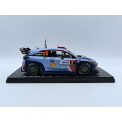 1:24 Масштабная модель HYUNDAI I20 Wrc №6 Rally Tour De Corse (2017) D.Sordo - M.Marti, 2 Tone Blue Red