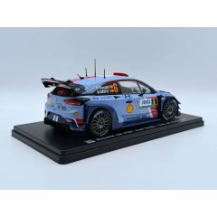 1:24 Масштабная модель HYUNDAI I20 Wrc №6 Rally Tour De Corse (2017) D.Sordo - M.Marti, 2 Tone Blue Red