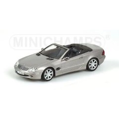 1:43 Масштабная модель MERCEDES BENZ SL CABRIO – 2001 – CLASSIC SILVERGREY METALLIC
