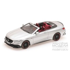 1:43 Масштабная модель Mercedes-AMG Brabus 850 S63 S-Class Cabriolet - 2016 (silver)