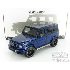1:18 Масштабная модель Mercedes-AMG G63 - 2018 (blue met)