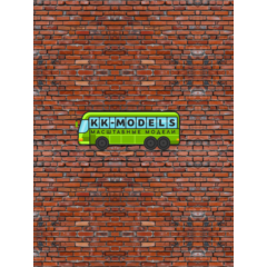 Самоклеющаяся текстура кирпичной стены (крупная), для макетов, лист А4