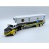 1:43 Масштабная модель BERLIET Tlr 10m Truck Semi-frigo Interflora Transports (1956), White Brown Yellow