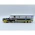 1:43 Масштабная модель BERLIET Tlr 10m Truck Semi-frigo Interflora Transports (1956), White Brown Yellow