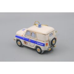 Ёлочная игрушка Внедорожник "Милиция" белый