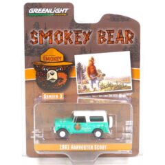 1:64 Масштабная модель HARVESTER Scout 4x4 "Remember Only You Can Prevent Wildfires!" 1961 Turquoise/White