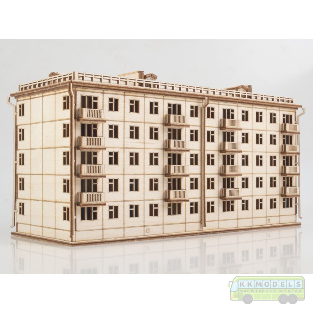 Сборная модель Хрущёвка пятиэтажный дом
