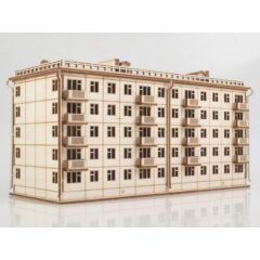 Сборная модель Хрущёвка пятиэтажный дом