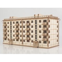 Сборная модель Хрущёвка пятиэтажный дом