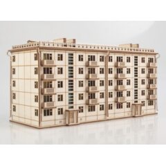 Сборная модель Хрущёвка пятиэтажный дом