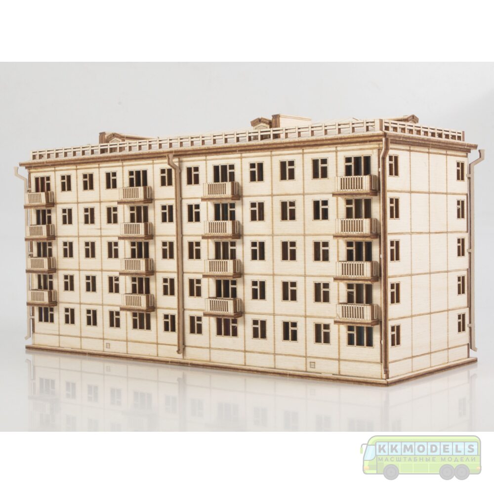 Сборная модель Хрущёвка пятиэтажный дом