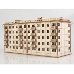 Сборная модель Хрущёвка пятиэтажный дом