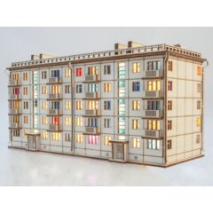 Сборная модель Хрущёвка пятиэтажный дом