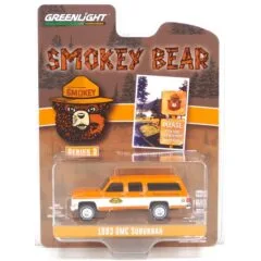 1:64 Масштабная модель GMC Suburban "Please Only You Can Prevent Forest Fires" 1983 Yellow/White