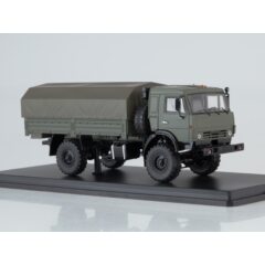 1:43 Масштабная модель КАМАЗ-4350 4х4 Мустанг (с тентом)