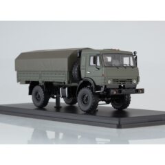 1:43 Масштабная модель КАМАЗ-4350 4х4 Мустанг (с тентом)