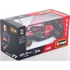 1:43 Масштабная модель ALFA ROMEO C43 #77 "Alfa Romeo F1 Team Stake" Bottas 2023