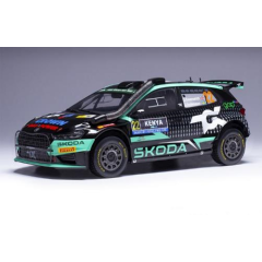 1:18 Масштабная модель SKODA Fabia RS Rally2 #22 "Toksport WRT" Greensmith/Andersson 6 место Safari Rally 2024