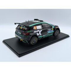 1:18 Масштабная модель SKODA Fabia RS Rally2 #22 "Toksport WRT" Greensmith/Andersson 6 место Safari Rally 2024