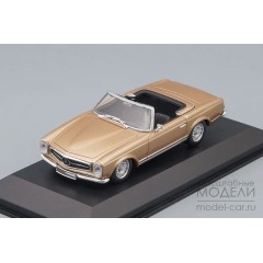 1:43 Масштабная модель Mercedes-Benz 230 SL 1965 (gold metalic)