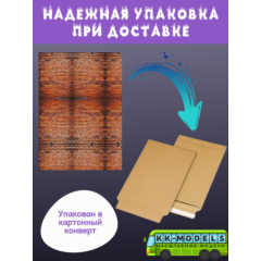 Самоклеющаяся текстура кирпичной стены №2 (мелкая), для макетов, лист А4