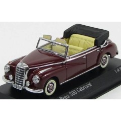 1:43 Масштабная модель Mercedes-Benz 300 Cabroilet D 1952 Dark Red