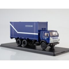 1:43 Масштабная модель КАМАЗ-53212 с 20-футовым контейнером, Почта России