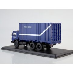 1:43 Масштабная модель КАМАЗ-53212 с 20-футовым контейнером, Почта России