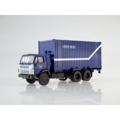 1:43 Масштабная модель КАМАЗ-53212 с 20-футовым контейнером, Почта России