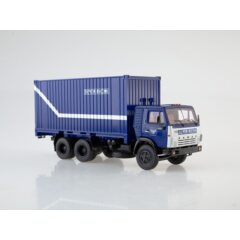 1:43 Масштабная модель КАМАЗ-53212 с 20-футовым контейнером, Почта России