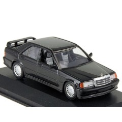 1:43 Масштабная модель Mercedes-Benz 90E 2.3-16 (W201) 1984 Blue Black Metallic