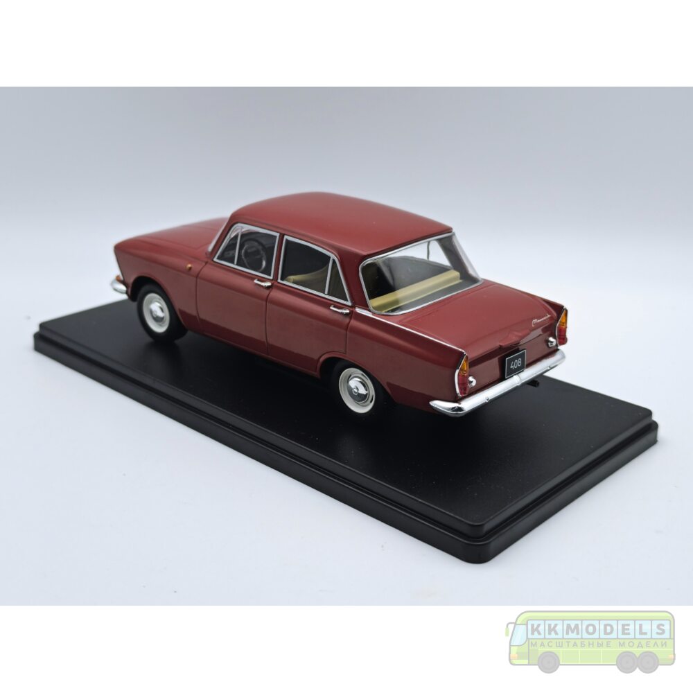 1:24 Масштабная модель МОСКВИЧ 408 1966 Красный