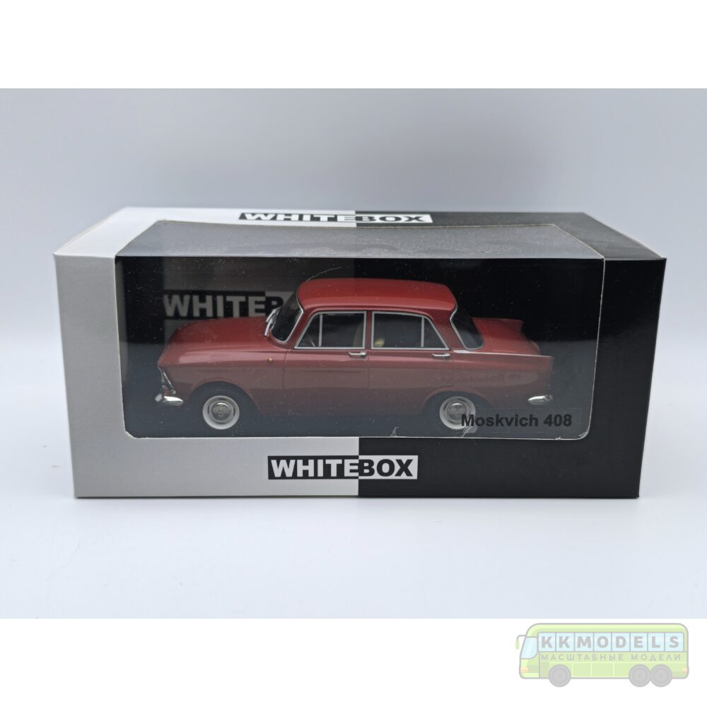 1:24 Масштабная модель МОСКВИЧ 408 1966 Красный