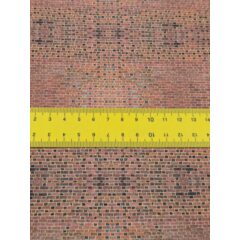 Самоклеющаяся текстура кирпичной стены №3 (мелкая), для макетов, лист А4