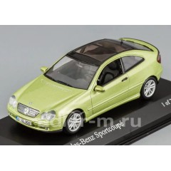 1:43 Масштабная модель Mercedes-Benz C-class Sports Coupe (CL203) 2001 Green
