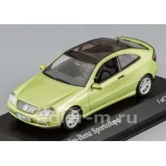 1:43 Масштабная модель Mercedes-Benz C-class Sports Coupe (CL203) 2001 Green