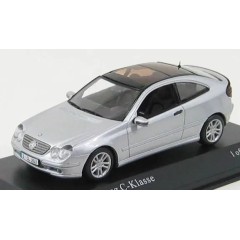1:43 Масштабная модель Mercedes-Benz C-class Sports Coupe (CL203) 2001 Silver